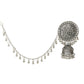 Mominos Fashion Johar Kamal Trendy Oxidized Silver Plated Bahubali Jhumkas - Swadesiicart
