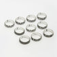 NVR Women's Set of 5 Silver-Plated German Silver Toe Ring | Swadesiicart