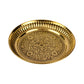 Spillbox Gold-Toned Brass Designer Halwa Thali Pooja Essential | Swadesiicart