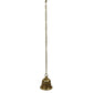 CraftVatika Gold-Toned Brass Hanging Bell with Attached Chain & Hook | Swadesiicart