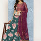 Ahalyaa Women's Traditional wear Lehenga Choli - Green | Swadesiicart