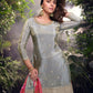 Anaita Grey Embroidered Shimmer Stitched Plazo suit