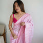 Vamsee Vani Pink Georgette Saree - Swadesiicart