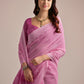 Vishnu Weaves Women's Pink Muga Cotton Woven Saree with Blouse - Swadesiicart
