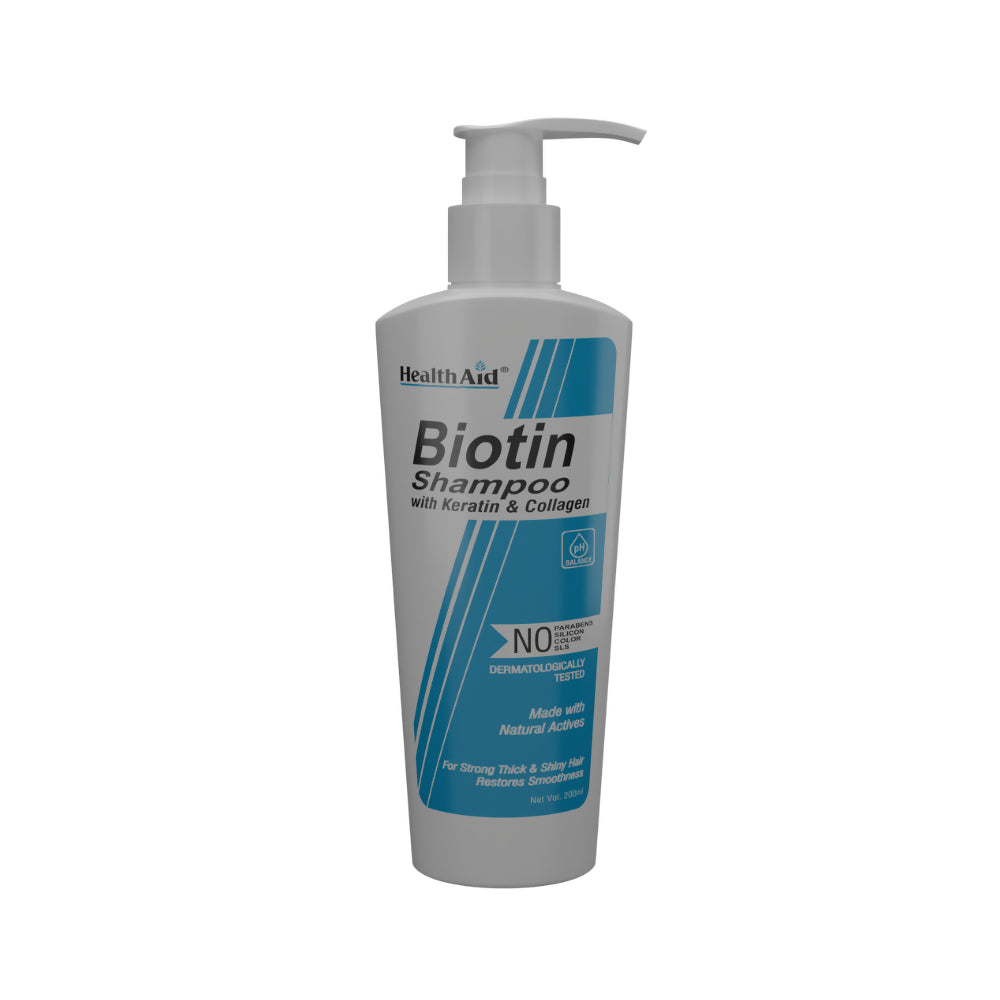 HealthAid Biotin Shampoo with Keratin & Collagen | Swadesiicart