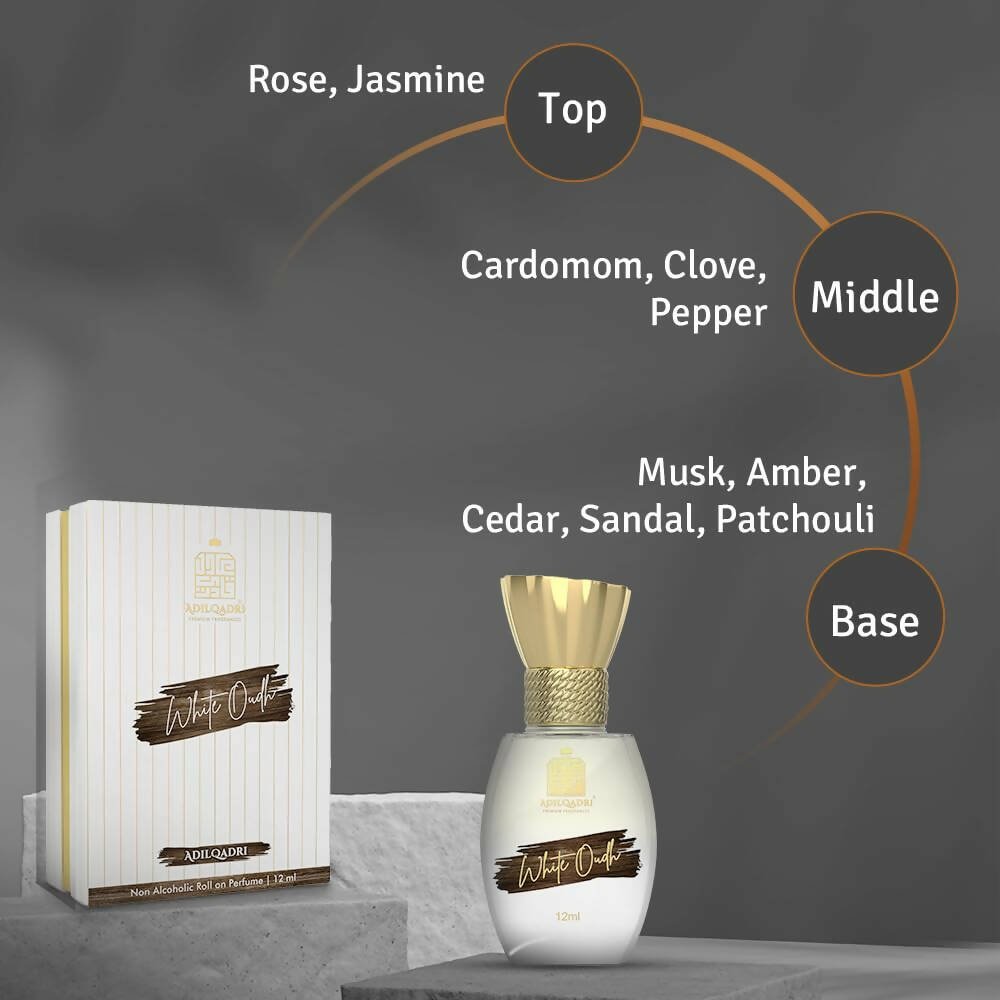 AdilQadri White Oudh Luxury Attar Perfume | Swadesiicart