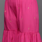 Ahalyaa Women's Traditional Wear Co-ords - Pink - Swadesiicart