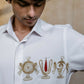 British White Kanaka Murti Shirt By Hilo Design | Swadesiicart