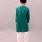 Lil Drama Shor-Gul Green Kurta Pyjama Set For Boys | Swadesiicart