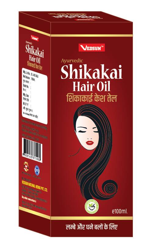 Vedsun Naturals Shikakai Herbal Hair Oil for Women & Men - Vedsun