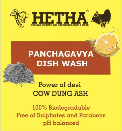 Hetha Panchagavya Dish Wash Liquid Soap | Swadesiicart