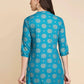 Anubhutee Blue & Golden Printed Kurti | Swadesiicart