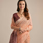 Vishnu Weaves Women's Peach Muga Cotton Woven Saree with Blouse - Swadesiicart