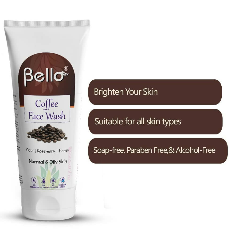 Bello Herbals Coffee Face Wash for Men & Women - Swadesiicart