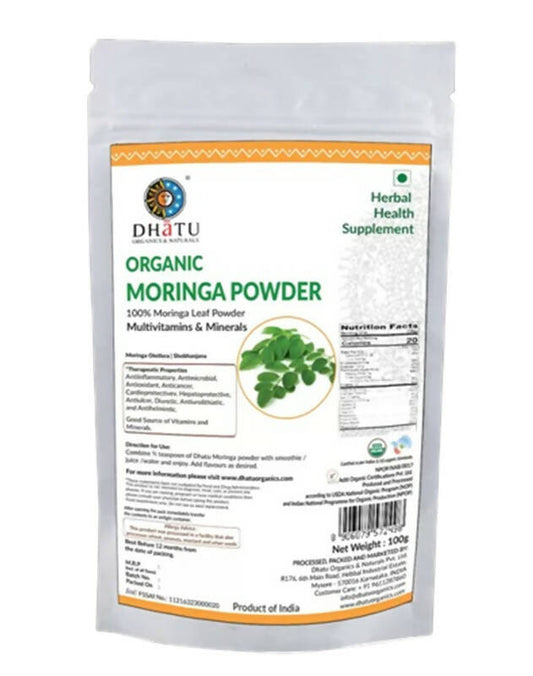 Dhatu Organics & Naturals Moringa Powder | Swadesiicart