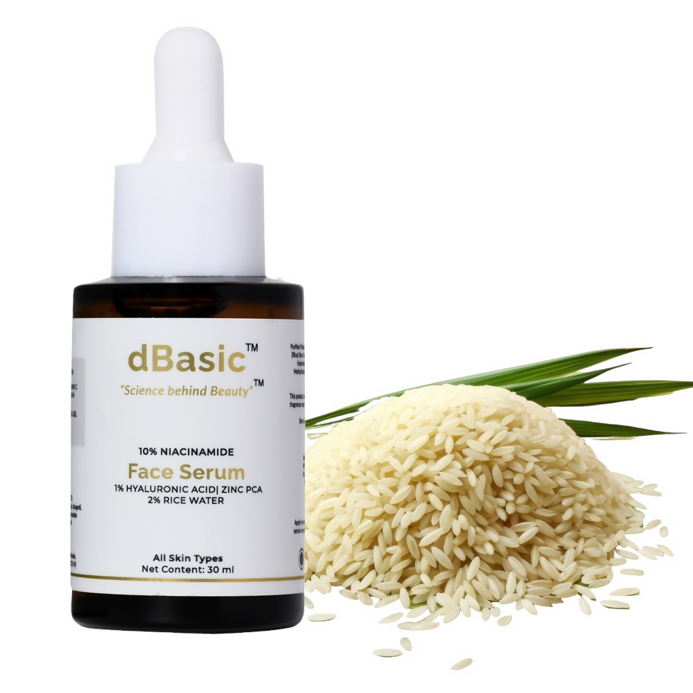 dBasic 10% Niacinamide Face Serum - Pore Minimizer, Acne Marks | Swadesiicart