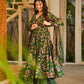 Aayaa Designer Cotton Silk Suit - Green