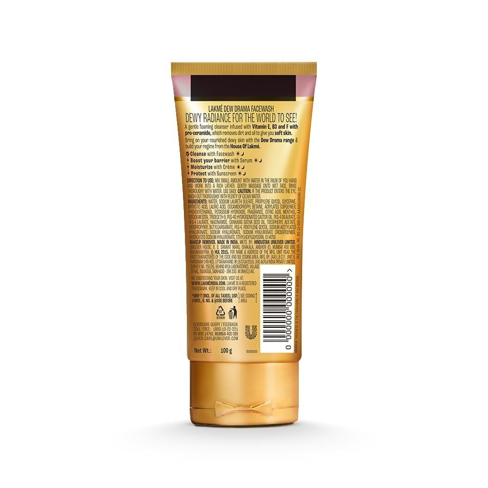 Lakme Dew Drama Face Wash - Swadesiicart