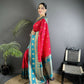 Joban Fashion Hot Pink Banarasi Soft Silk Woven Butti Saree | Swadesiicart