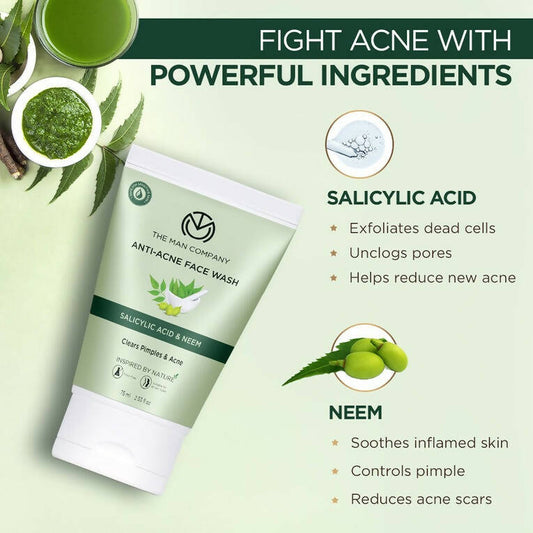 The Man Company Anti-Acne Face Wash - Swadesiicart