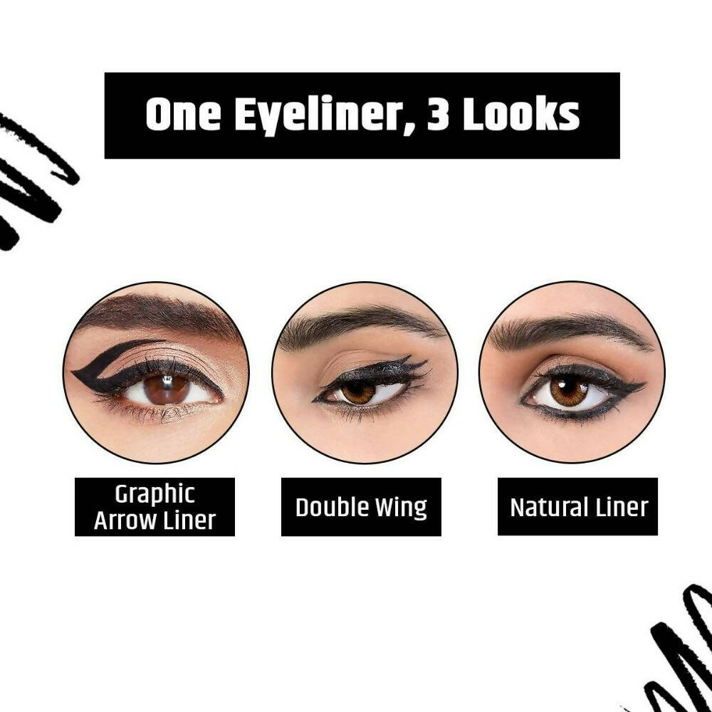 Insight Cosmetics Shiny Waterproof Eyeliner - Black - Swadesiicart