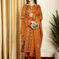 Jyoti Fashion Women's Mustard Pashmina Floral Digital Printed Kurta with Trouser & Dupatta | Swadesiicart