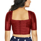 Aastha Fashion Women's Maroon Art Silk Designer Traditional Readymade Blouse