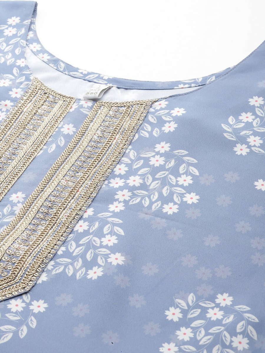 Ahalyaa Women's Traditional Wear Co-ods - Grey | Swadesiicart