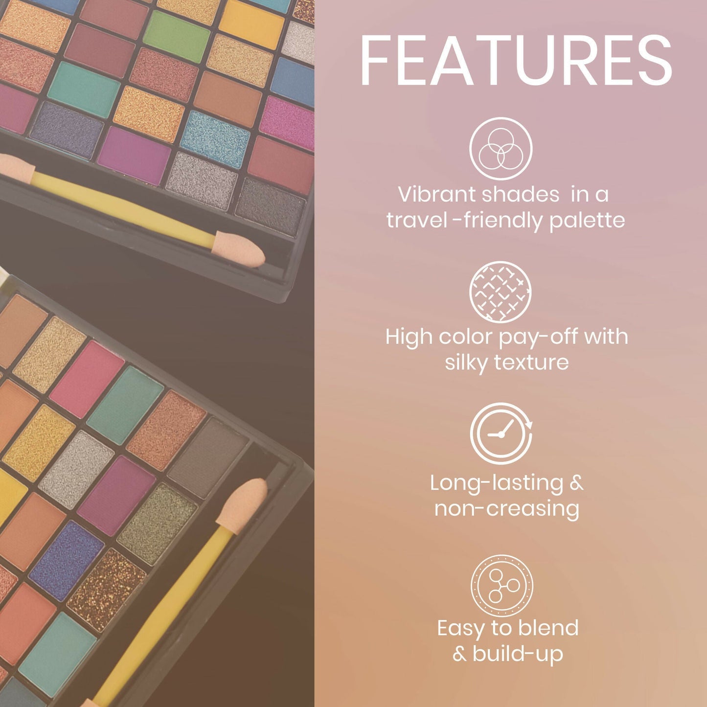 Colors Queen Quick & Easy Eyeshadow Multicolor - 02 | Swadesiicart