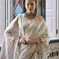 Vishnu Weaves Women's Mahendi Muga Cotton Saree with Blouse - Swadesiicart