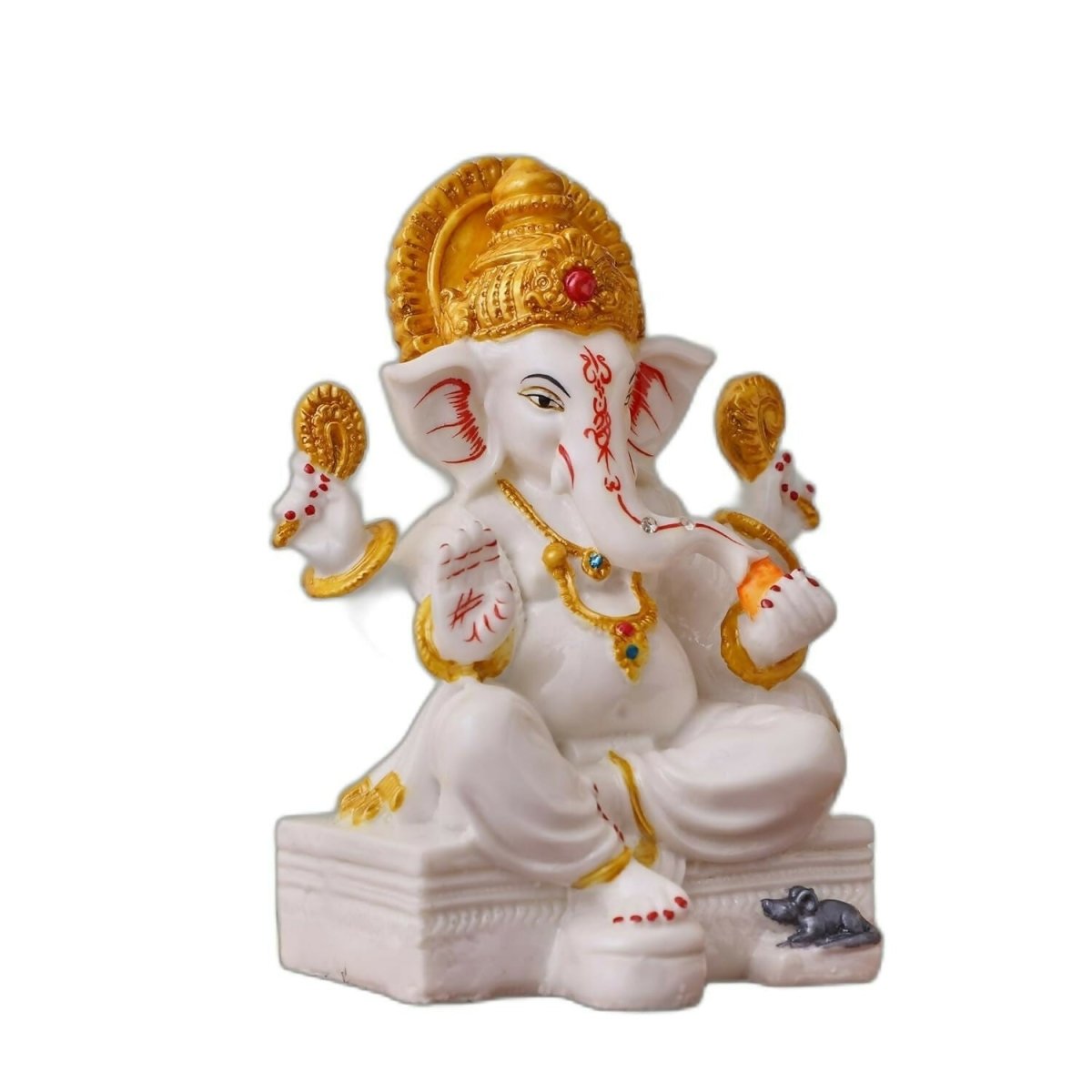Apnimarket Marble Dust Ganesh Idol - Swadesiicart