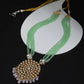 Gold-Toned Green Brass Gold-Polished Necklace - Ruby Raang | Swadesiicart