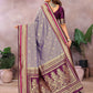 Aastha Fashion Grey Kalamkari Silk Weaving Saree