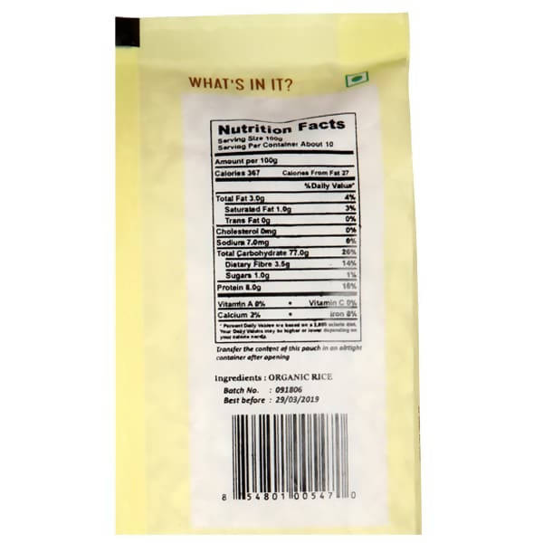 Organic Shastra White Beaten Rice (Poha) - Swadesiicart