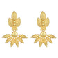 Joban Fashion Women Matte Gold Brass Earrings | Swadesiicart