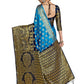 Mimosa Women's Banarasi Art Silk Multicolor Saree | Swadesiicart