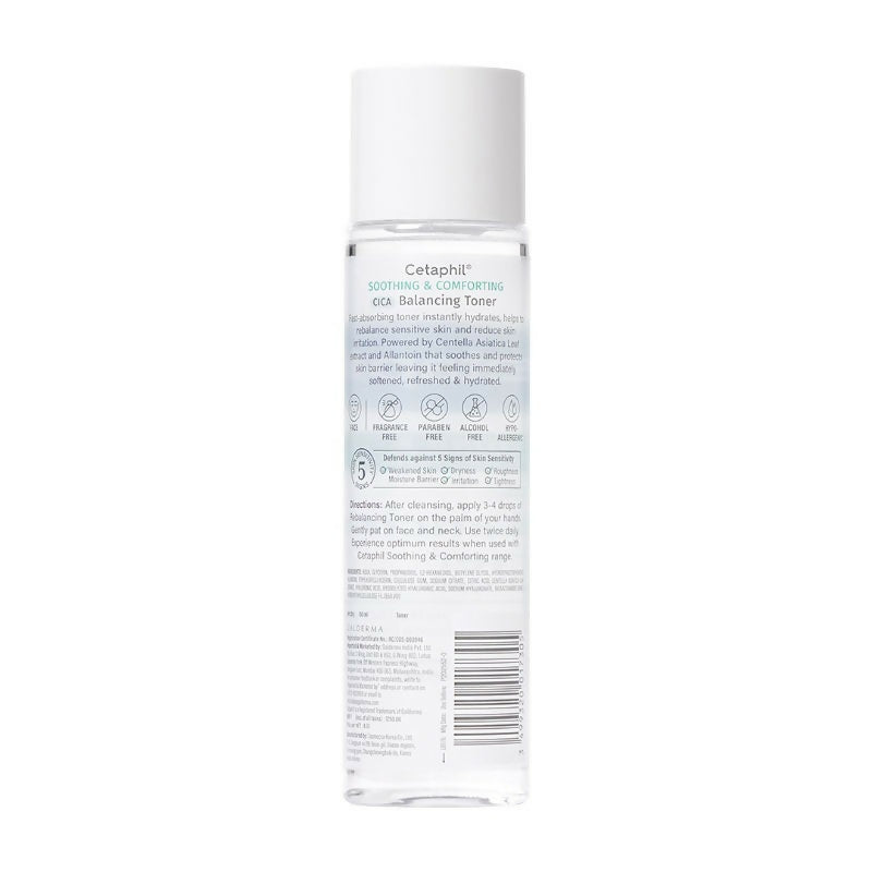Cetaphil CICA Toner, Skin Barrier Protection, Reduces Irritation - Swadesiicart