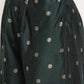Ahalyaa Dark Green Gold Print Kurta Palazzo Set With Dupatta | Swadesiicart