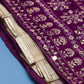 House of Panchhi Women Burgundy Pure Georgette Sequinse Embroidered Lehenga & Blouse, Dupatta | Swadesiicart