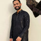 Black Mirror Designer Kurta by Hilo Design
