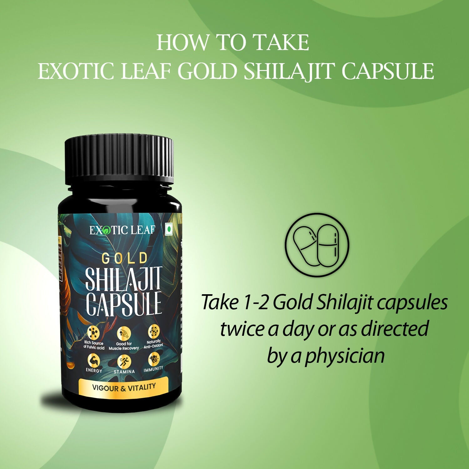Exotic Leaf Gold SJ Capsules - Swadesiicart