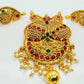 Multicolor kemp peacock Pendant Set