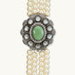 Nuyug Pearl Beaded Jade Stone Choker Necklace | Swadesiicart