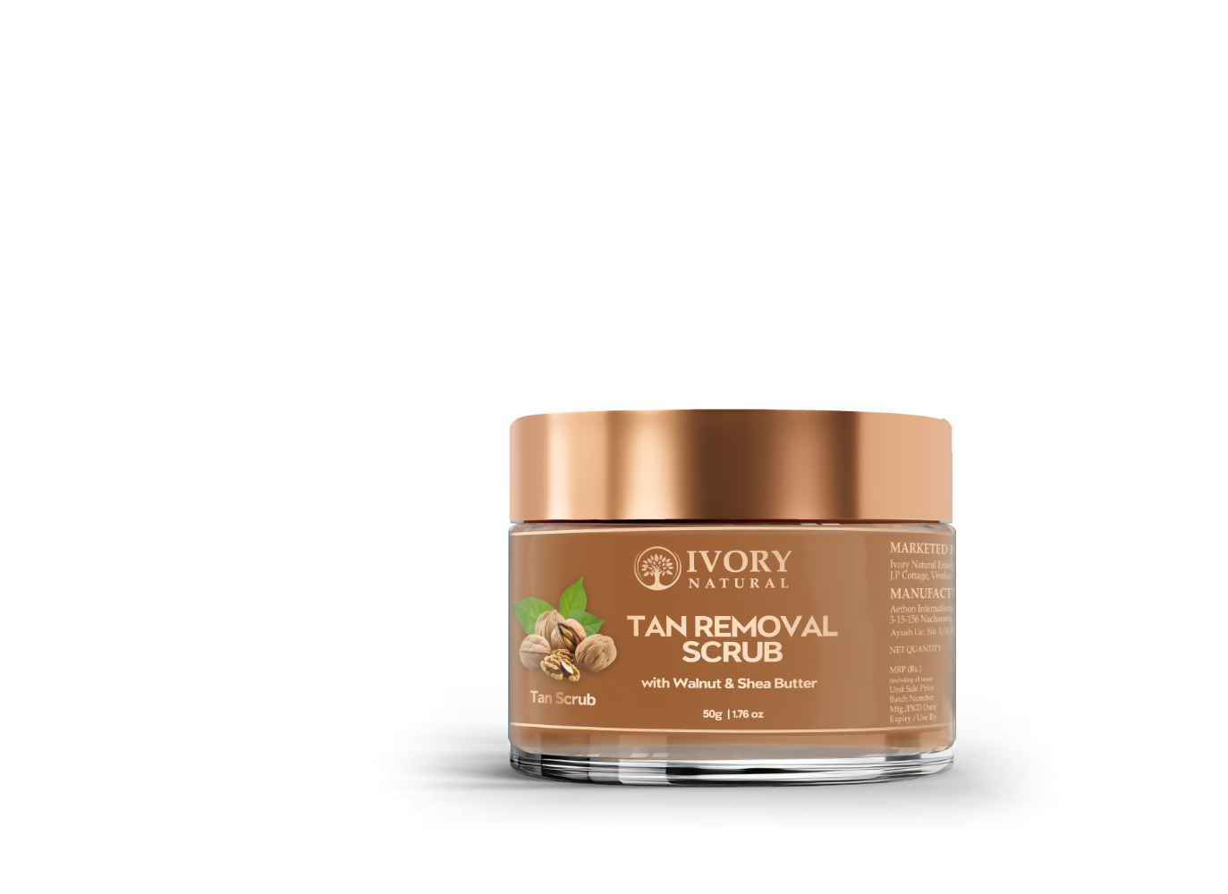 Ivory Natural Tan Scrub , Reduce Tan, Restores Radiant Skin Glow | Swadesiicart