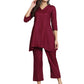 Fab Fashion Maroon Co-Ord Set - Swadesiicart