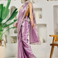 Fab Fashion Light Pink Ready to Wear Saree | Swadesiicart