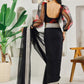 Fab Fashion Black Organza Ready to Wear Saree with Blouse | Swadesiicart