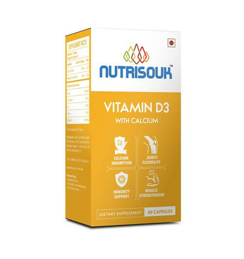 Nutrisouk Vitamin D3 Capsules - Swadesiicart