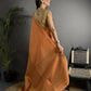 Joban Fashion Orange Banarasi Soft Lichi Silk Checks & Woven Saree | Swadesiicart
