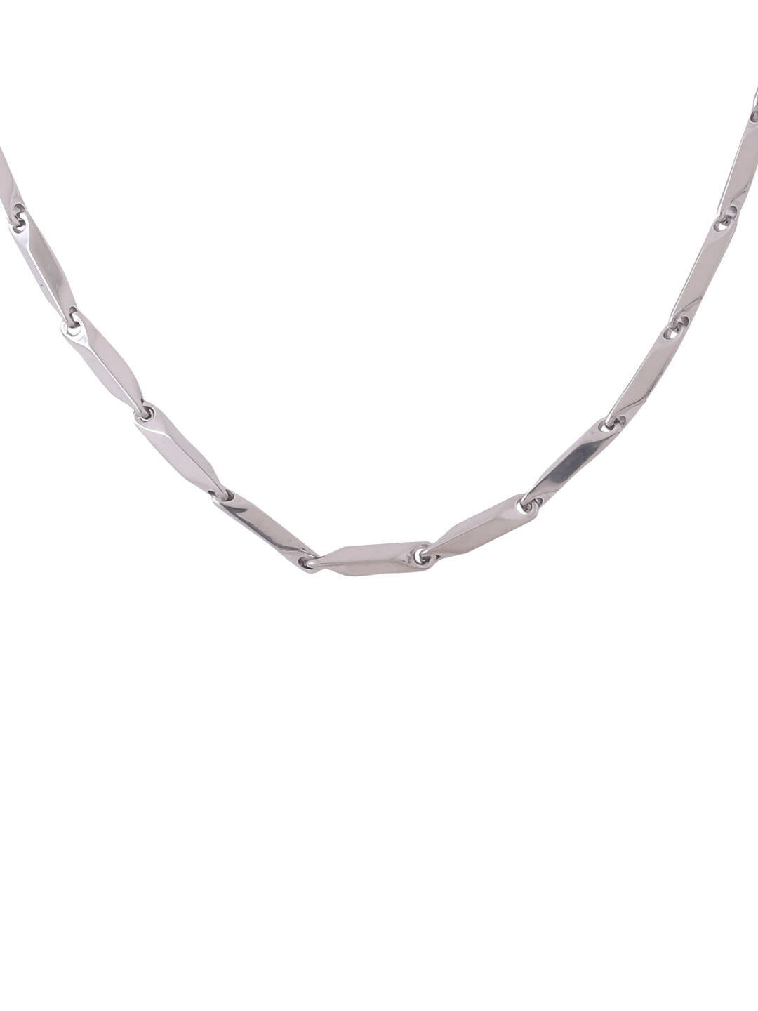 NVR Men Rhodium-Plated Stainless Steel Bohemian Chain | Swadesiicart